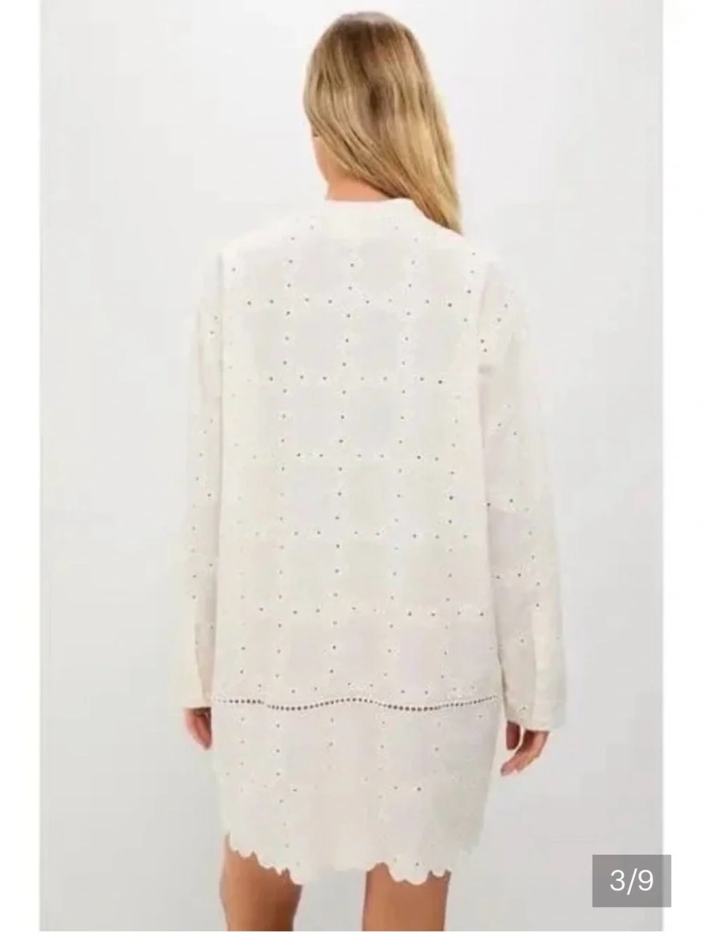Tuckernuck Eyelet Tunic Dress in Cream by Hyacinth House - Picture 3 of 7